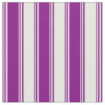 Purple &amp; White Colored Lines Fabric