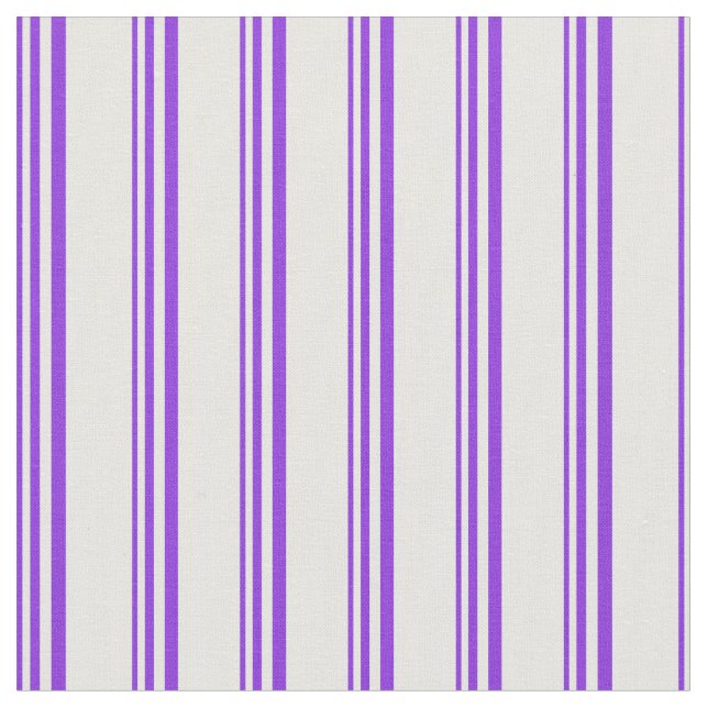 Purple & White Colored Stripes Pattern Fabric (Close Up)
