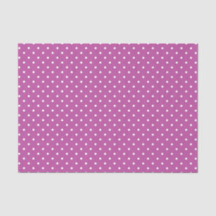 PURPLE & WHITE EASTER POLKA DOTS TISSUE PAPER