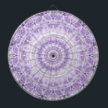 Purple White Flowers Dartboard<br><div class="desc">Beautiful Purple White Flowers Dartboard</div>