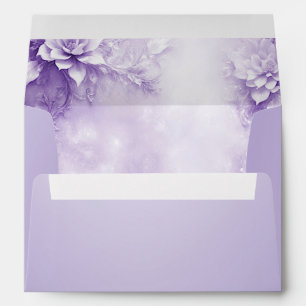 Purple White Flowers Envelope