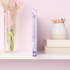 Purple White Flowers Guest Book