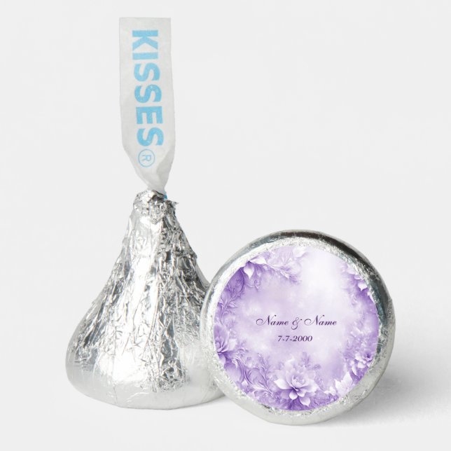 Purple White Flowers Hershey's Kisses Hershey®'s Kisses® (Front)