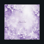 Purple White Flowers Magnet<br><div class="desc">Beautiful Purple White Flowers Magnet</div>