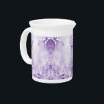 Purple White Flowers Porcelain Pitcher<br><div class="desc">Beautiful Purple White Flowers Porcelain Pitcher</div>
