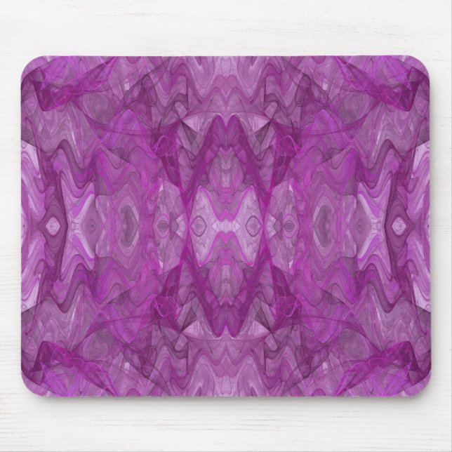 Purple & White Fractal Mousepad (Front)