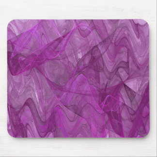 Purple & White Fractal Mousepad