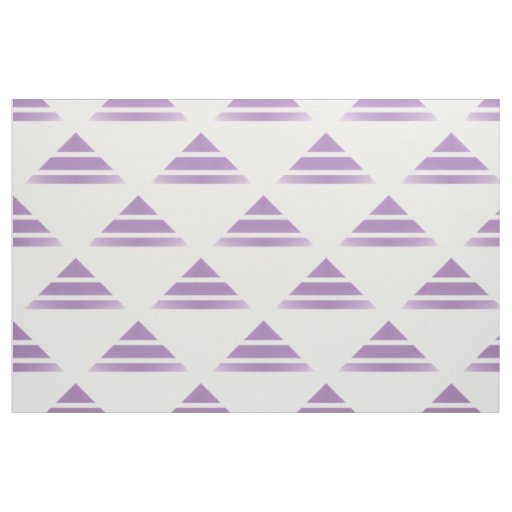 Purple White Geo Triangle Pattern Fabric