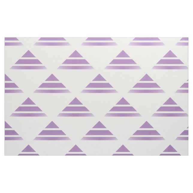 Purple White Geo Triangle Pattern Fabric (Fat Quarter)