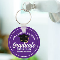 Purple White Graduate Custom 2024 Graduation