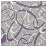 purple white gray geometric loops pattern fabric