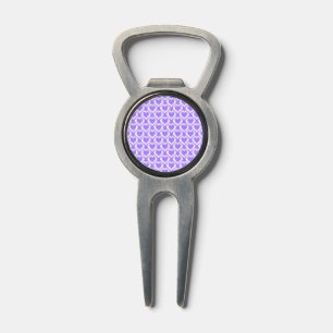 Purple White Hearts Pattern Divot Tool