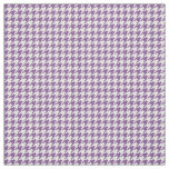 Purple White Houndstooth Pattern Fabric