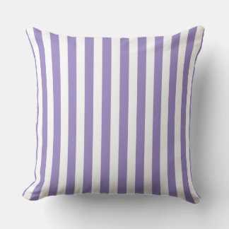 Purple white Line Graphic  Throw Pillow