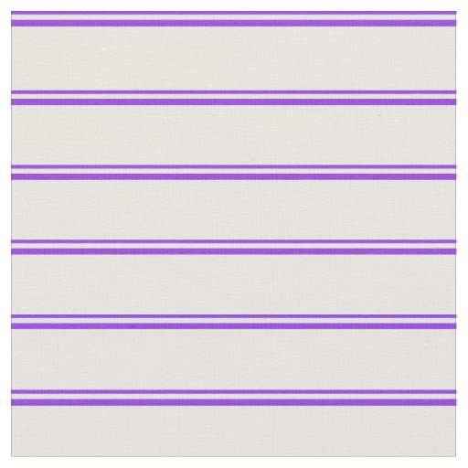 Purple & White Lined/Striped Pattern Fabric