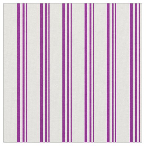 Purple & White Lined/Striped Pattern Fabric