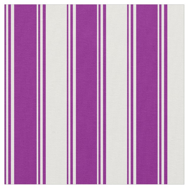 Purple & White Pattern Fabric (Close Up)