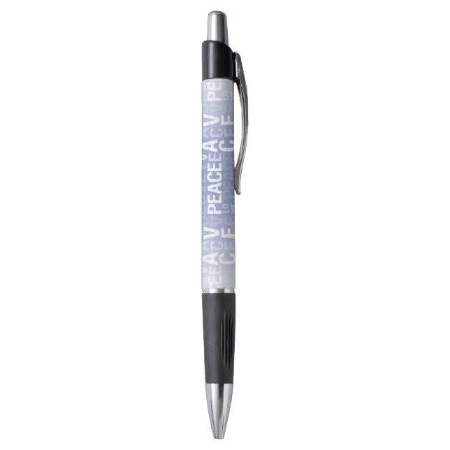 Purple White Peace Love Pen (Bottom (Vertical))