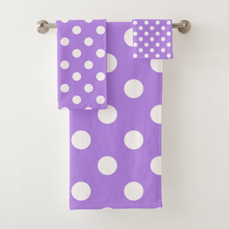 Polka Dot Bath Towels
