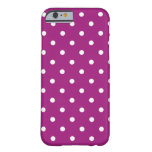 Purple &amp; White Polka Dots, Iphone 6/6s Case at Zazzle