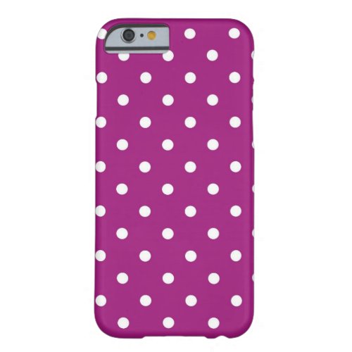 Purple  White Polka Dots iPhone 66s Case