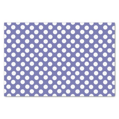 purple white polka dots periwinkle tissue paper