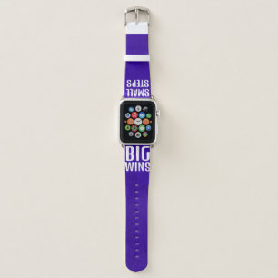 Purple & White quote Apple Watch Band