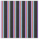 [ Thumbnail: Purple, White, Red, Sky Blue, and Black Colored Fabric ]