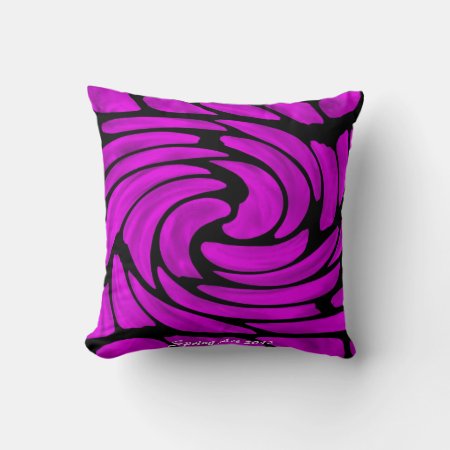 Purple/white Stained Glass Labyrinth' Pillow