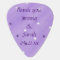 Purple White Stars Personalized Guitar Picks Favor