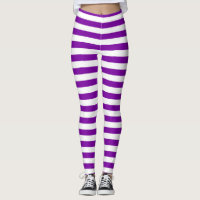 Faux OTK Striped Socks Fishnets Leggings