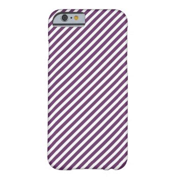 Purple & White Striped Iphone 6 Case by EnduringMoments at Zazzle