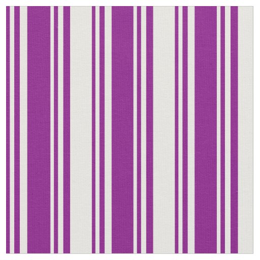 Purple & White Striped/Lined Pattern Fabric