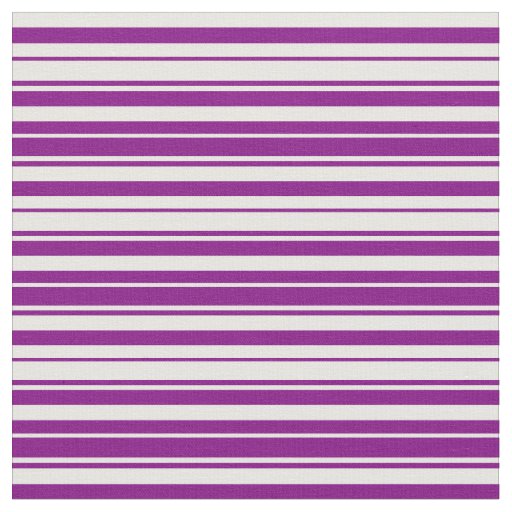 Purple & White Striped Pattern Fabric