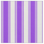 Purple &amp; White Striped Pattern Fabric