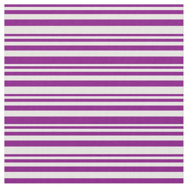 Purple & White Stripes Fabric (Close Up)
