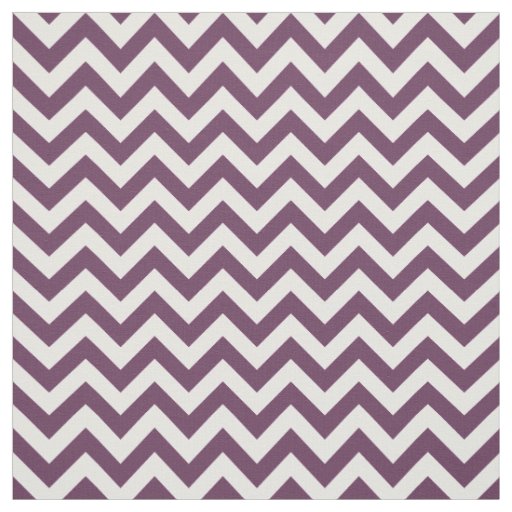 Purple White Trendy Chevron Pattern Fabric