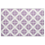 Purple White Trendy Triangles Pattern Fabric