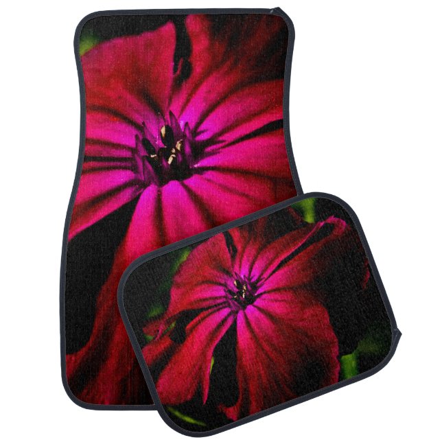 Purple Wild Flower cfmcna Car Floor Mat (Set)