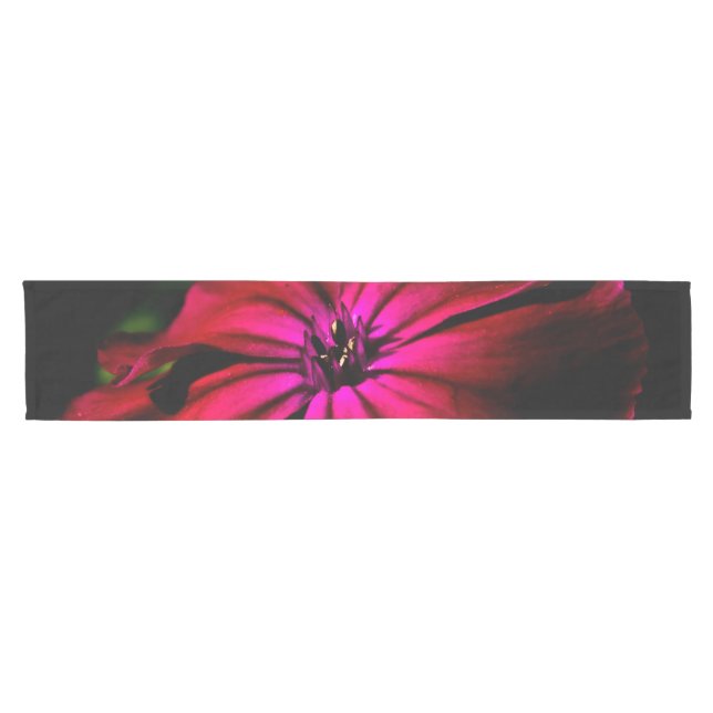 Purple Wild Flower trcna Short Table Runner (Horizontal)