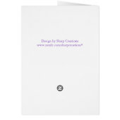 Purple Wild Flowers Cards (Back)
