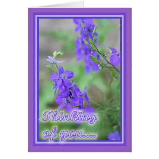Purple Wild Flowers Cards