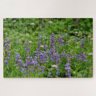 Purple Wild Flowers Jigsaw Puzzle
