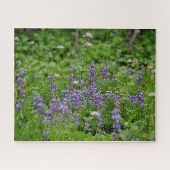 Purple Wild Flowers Jigsaw Puzzle (Horizontal)