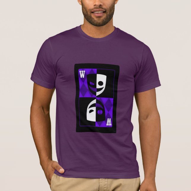 Purple Wildcard Poker Diamonds Inspired Custom Tee (Front)