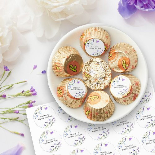 Purple Wildflower Dainty Personalized Reeses Peanut Butter Cups