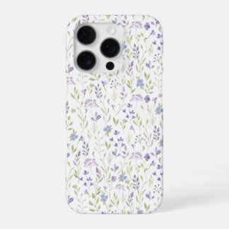 Purple Wildflower iPhone 16 Pro Case