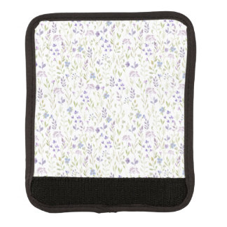Purple Wildflower Luggage Handle Wrap