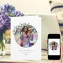 Purple Wildflower Photo Frame Happy Mother's Day Card