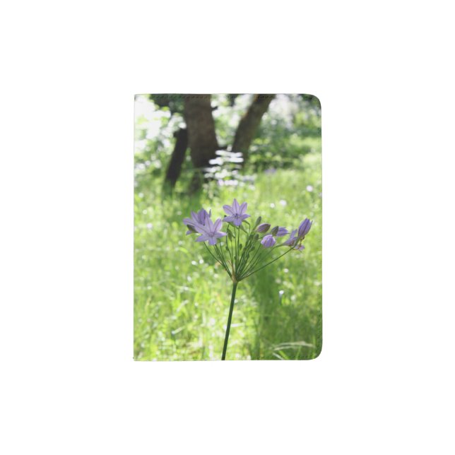 Purple Wildflower Possport Holder (Front)